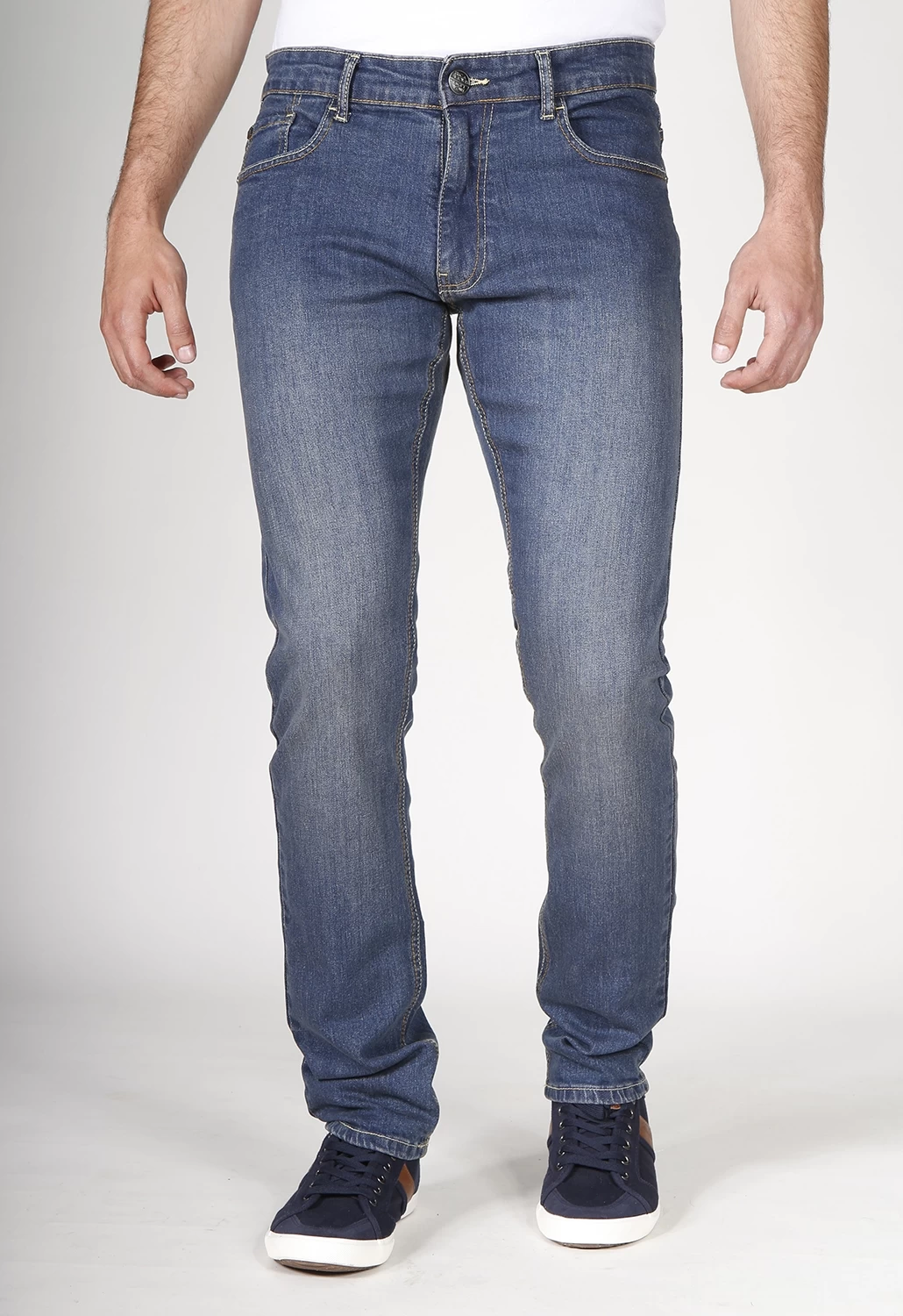 Jeans stretch garzato stone antiinflazione Fibreflex ANTI3 blu Rica Lewis