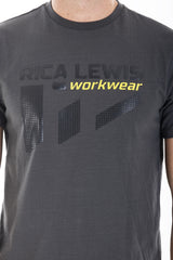 T-shirt in cotone SIGNATS GRIGIO Rica Lewis