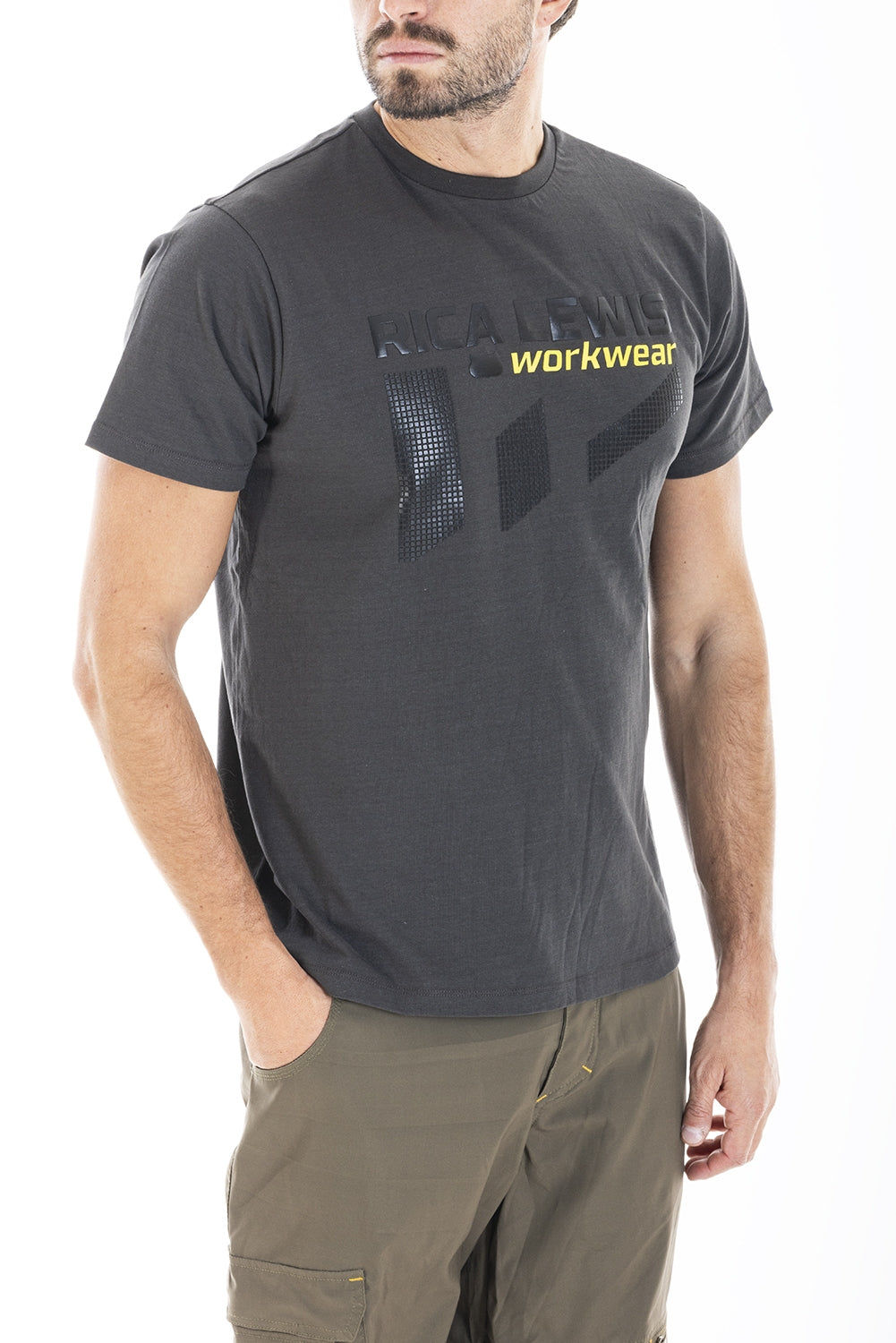 T-shirt in cotone SIGNATS GRIGIO Rica Lewis