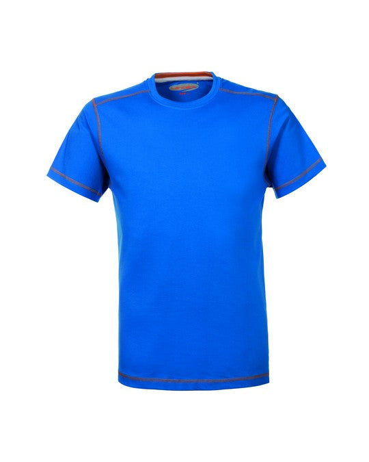 T-Shirt Uomo da lavoro Lazy Rossini HH162 Azzurro Royal 100% cotone