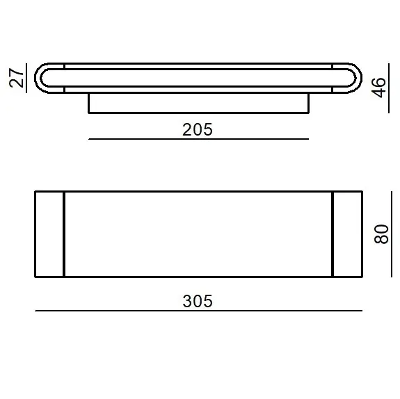 Lampada a parete Satori_W 20W 3000K Bianco 9180 Linea Light
