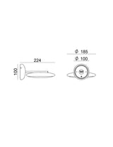 Lampada a parete Vivaldi_W 6W 3000K Bianco 9235 Linea Light