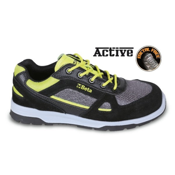 Scarpe antinfortunistiche  in pelle scamosciata con inserti in nylon mesh e carbon S1P SRC BETA 7314AF