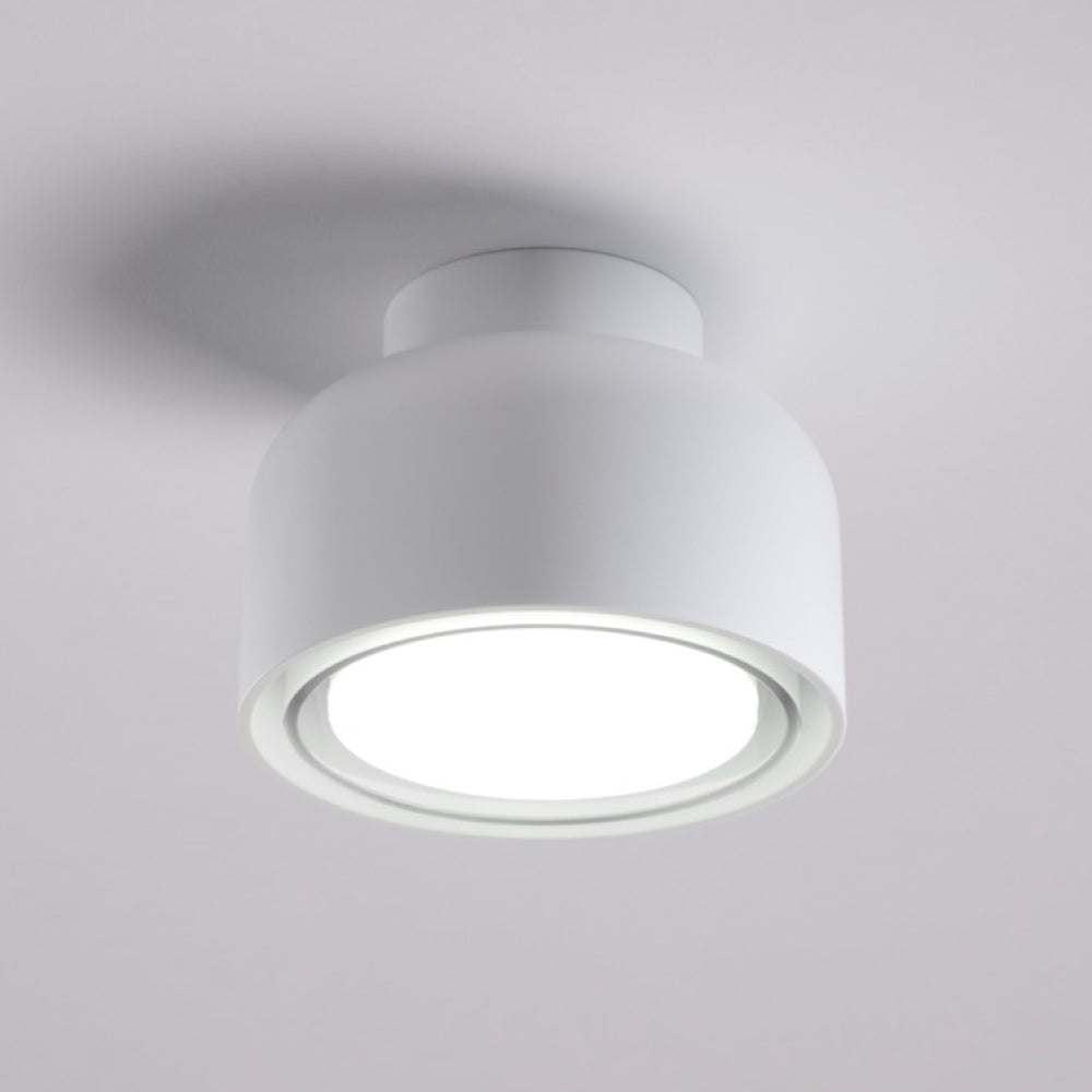 BOTTONE APPLIQUE/PLAFONIERA BIANCO 1X12W LED GX53 VIVIDA PLS002.20.BI