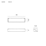 HANTERA APPLIQUE BIANCO 24W 2700K - 3000K - 4000K DIMMERABILE VIVIDA PLS001.10.BI D WN