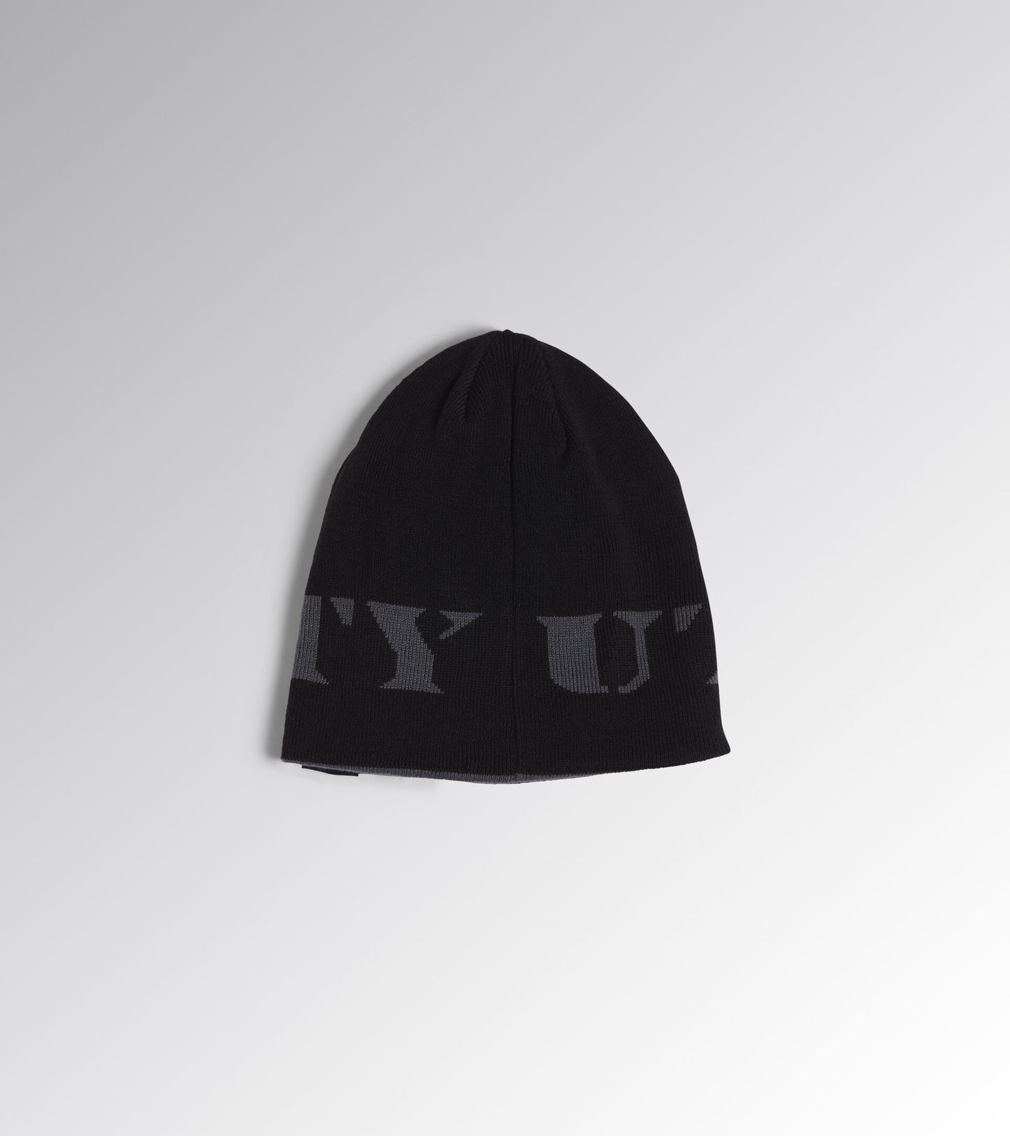 CAPPELLINO INVERNALE REVERSIBILE DIADORA UTILITY WOOL CAP GRAPHIC NERO TG UNICA