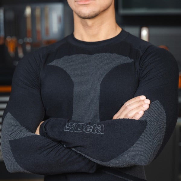 Maglia intima tecnica maniche lunghe elasticizzata in graphene Beta 7997GN