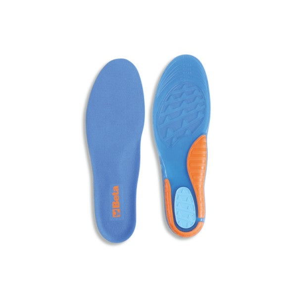 Solette in TPR GEL con elevato effetto ammortizzante, supporto dell'arco plantare e cuscinetto nella zona del tallone Beta 7398U
