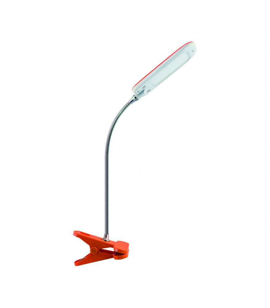 Lampada da tavolo a LED DORI in colori vivaci arancione, a clip 6W Strühm 02865