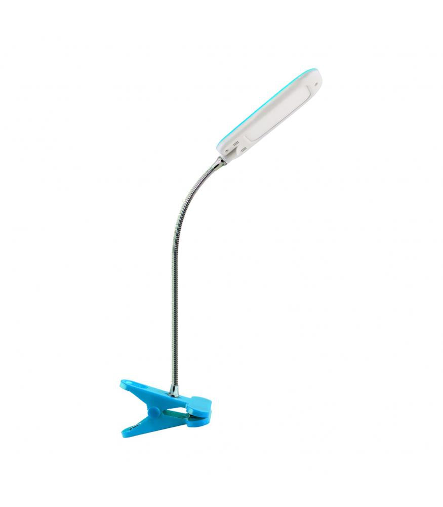 Lampada da tavolo a LED DORI in colori vivaci blu, a clip 6W Strühm 02867