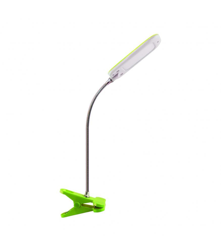 Lampada da tavolo a LED DORI in colori vivaci verde, a clip 6W Strühm 02868