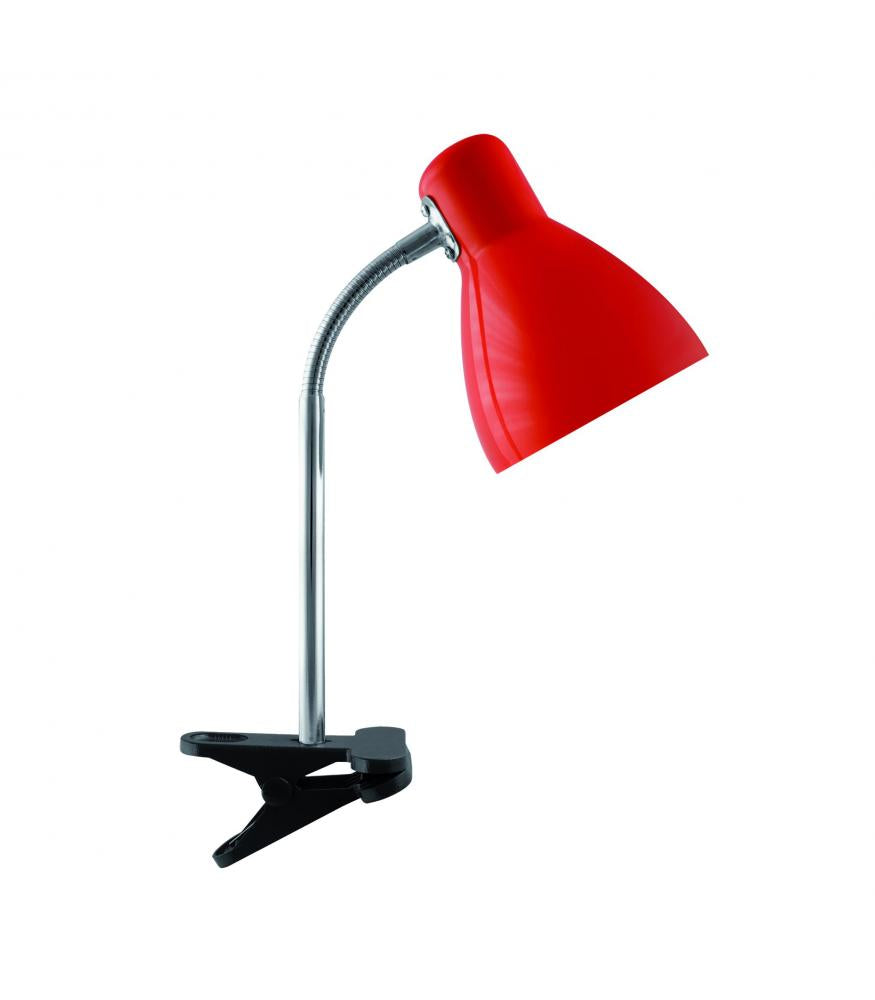 Lampada da tavolo KATI E27 rosso CLIP Strühm 02862