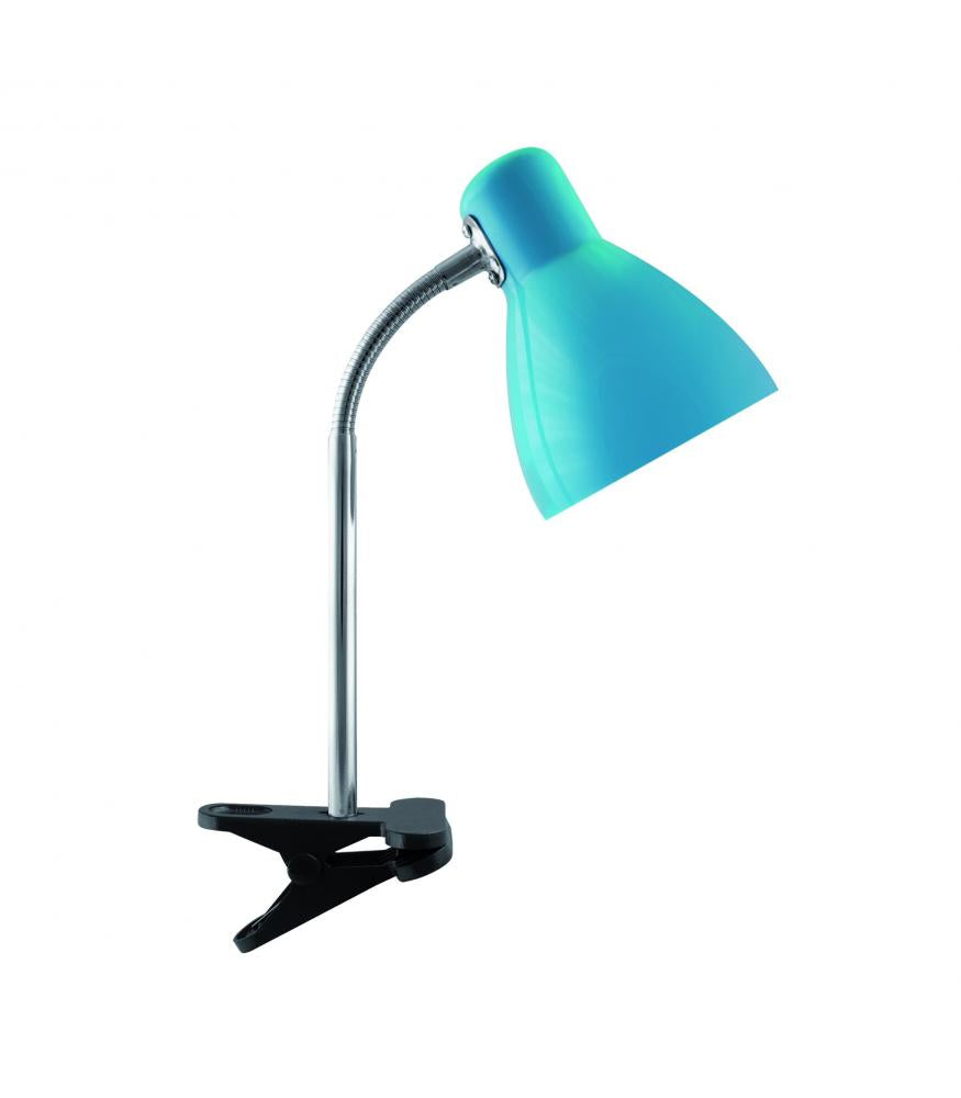 Lampada da tavolo KATI E27 blu CLIP Strühm 02863