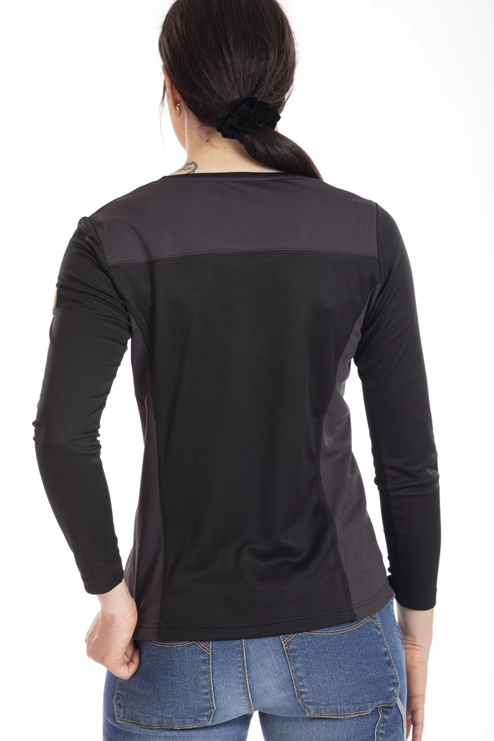 T-shirt da lavoro donna traspirante manica lunga HOLLY nero Rica Lewis