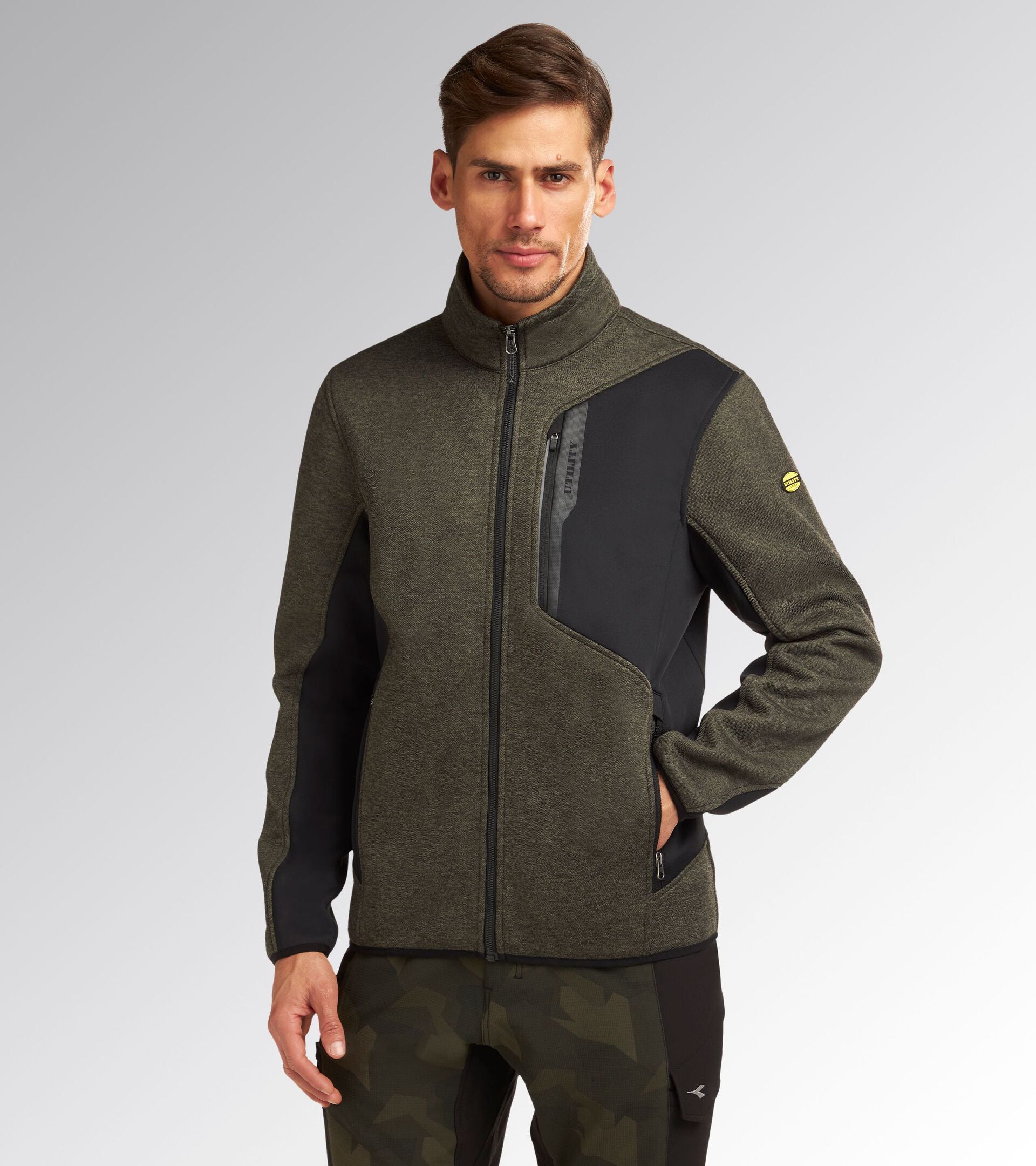 Felpa POLAR FLEECE FREEDOM Diadora Utility Verde 182395 70488