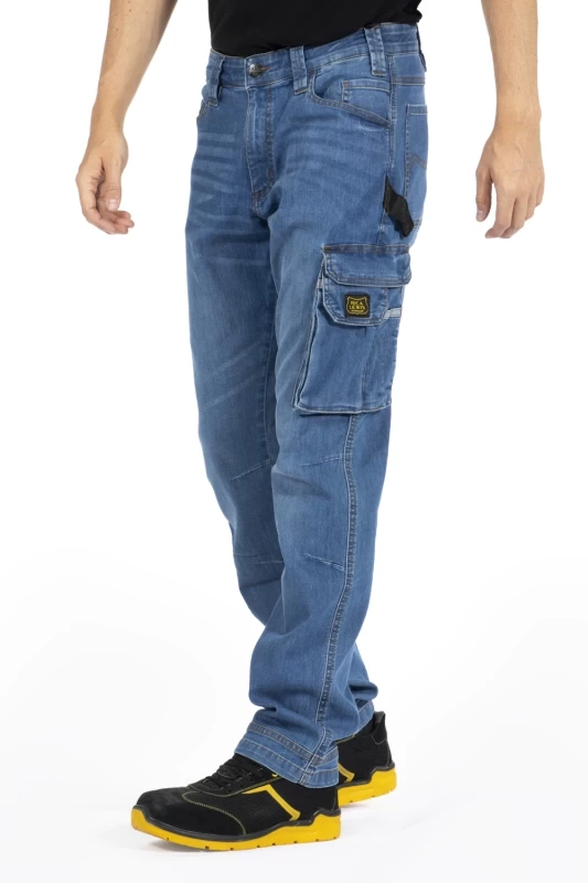 Jeans da lavoro multitasche JOBL Fiberflex denim versione leggera Rica Lewis