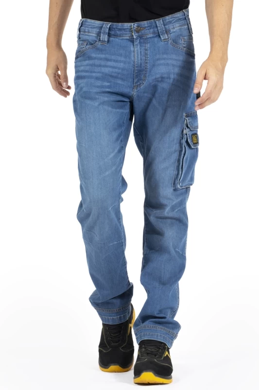 Jeans da lavoro multitasche JOBL Fiberflex denim versione leggera Rica Lewis