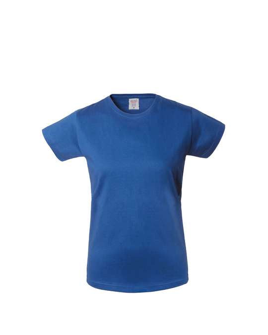 T-SHIRT ROSSINI DONNA TAKE IME  in cotone, girocollo, parasudore, 06 Azzurro Royal
