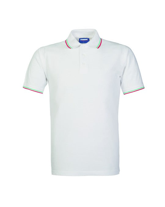 Polo da lavoro Italia Rossini HH146 bianco 100% cotone