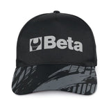 Cappellino Beta nero, design classico con visiera curva