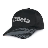 Cappellino Beta nero, design classico con visiera curva