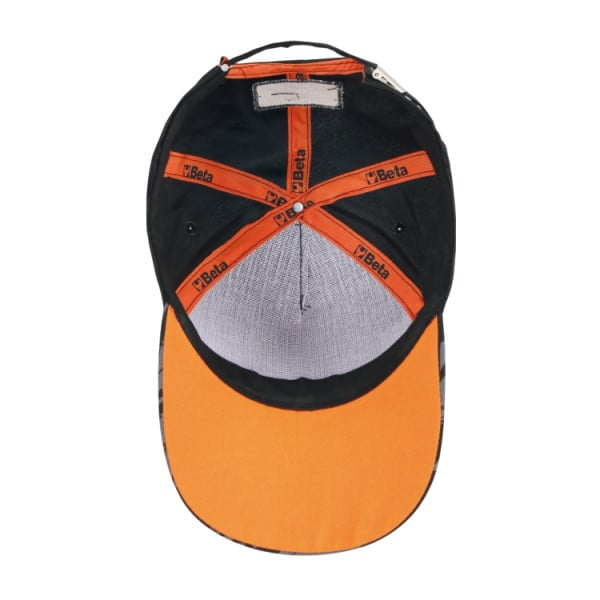 Cappellino Beta nero, design classico con visiera curva