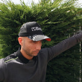 Cappellino Beta nero, design classico con visiera curva