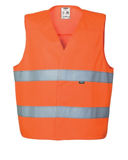 Gilet Basic Hi-Vis Arancione taglia unica Rossini