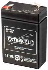 Batteria al Piombo 6V 3.2 Ah Ricaricabile - Extracell