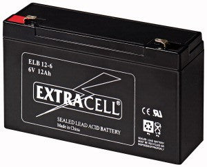 Batteria al Piombo 6V  12 Ah Ricaricabile - Extracell