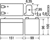Batteria al Piombo 12V 12 Ah Ricaricabile - Extracell