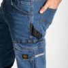 JEANS DA LAVORO ELASTICIZZATI COMFORT FIT STONE WASHED BLU RICA LEWIS JOB