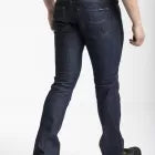 JEANS VESTIBILITÀ REGULAR COMFORT DENIM DARK BLUE BRUT LAVATO RICA LEWIS WORK4