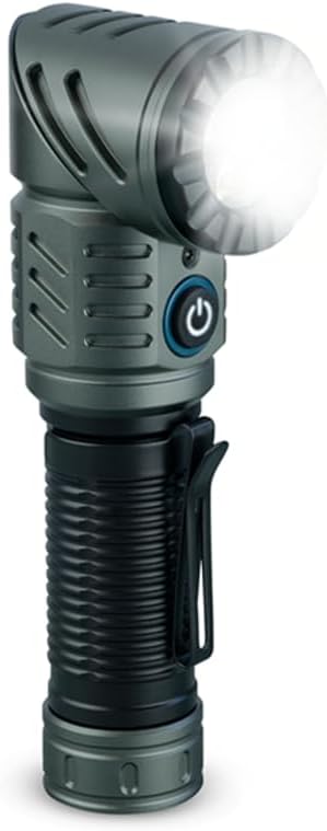 TORCIA LED 500 LUMEN 360 GRADI RICARICABILE POTENTE TATTICA ROTAZIONE 360 GRADI